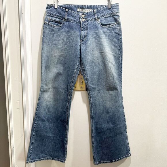 VINTAGE Y2K EXPRESS Precision Fit woman's bootcut denim jeans - Picture 7 of 11